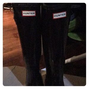 Hunter rain boots barely used